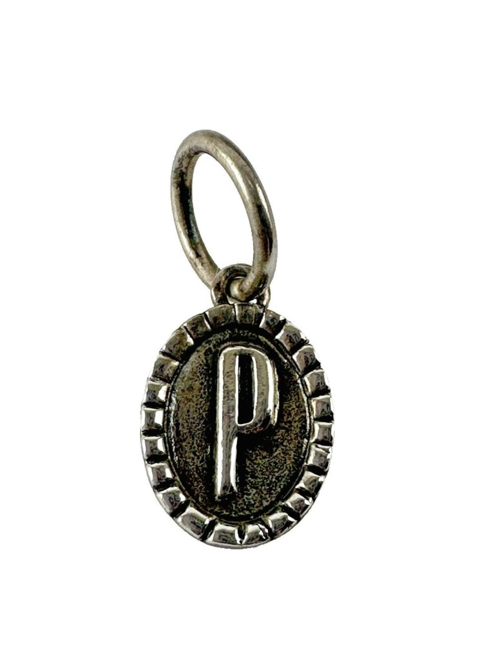 Waxing Poetic Sterling Silver 925 Charm Pendant Monogram Initial "P"